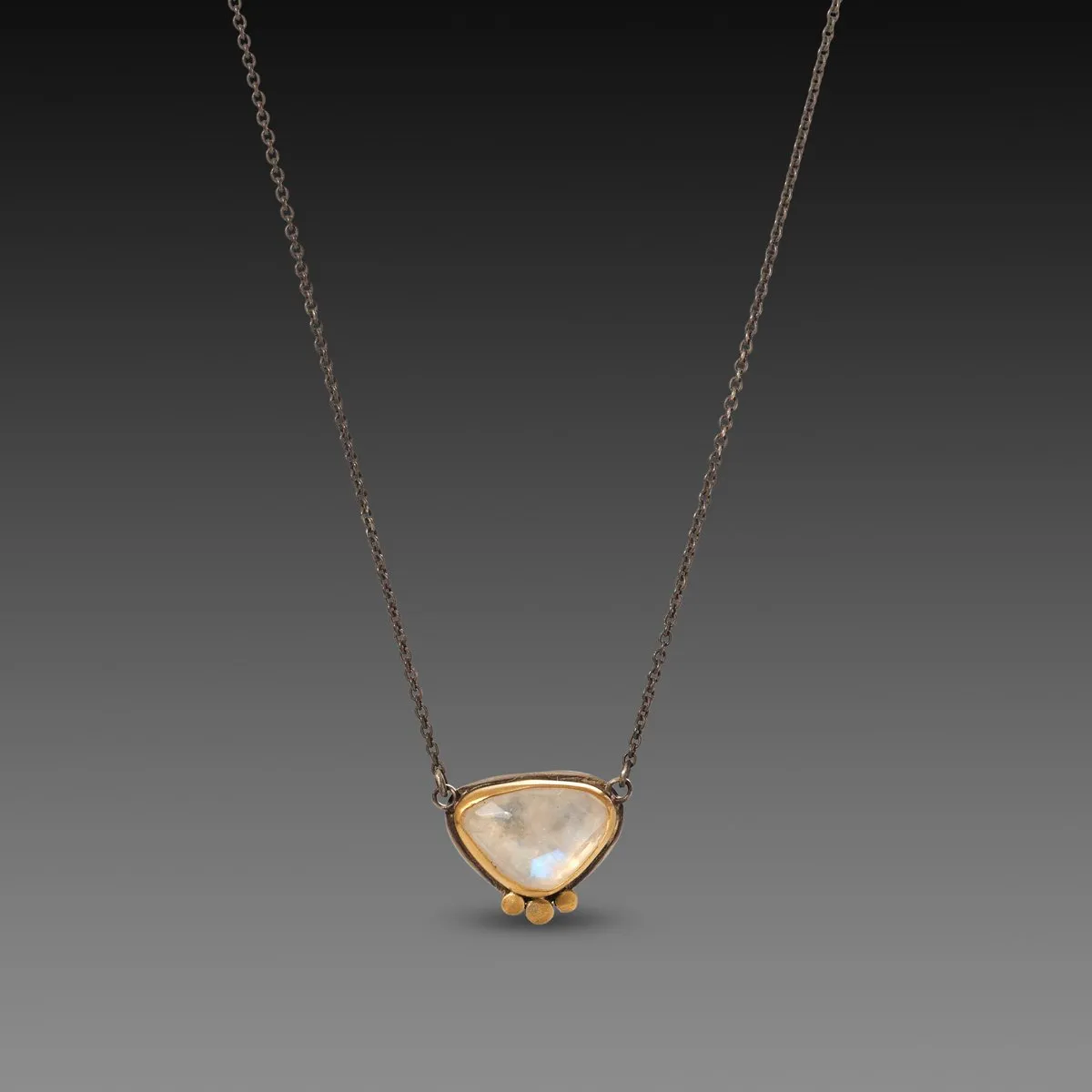 Rose Cut Moonstone Necklace