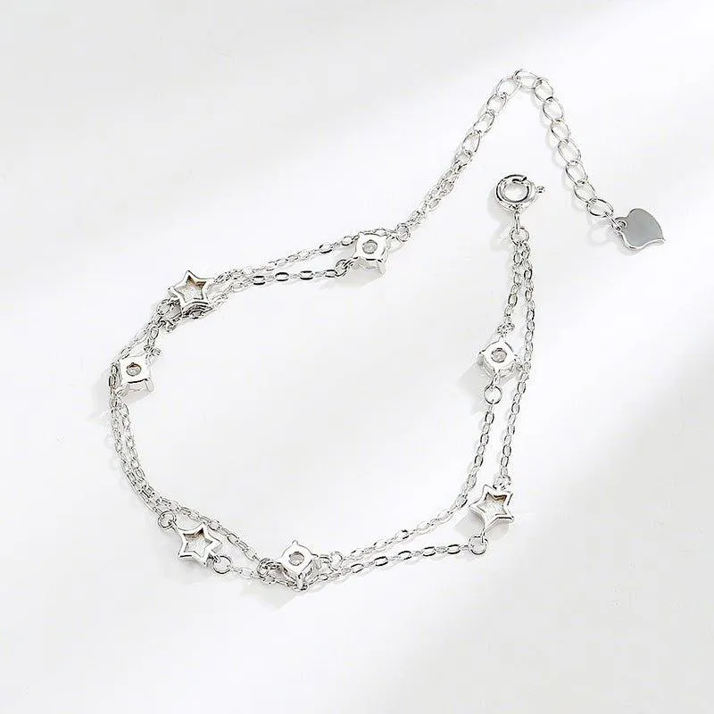 S925 Sterling Silver Star Bracelet