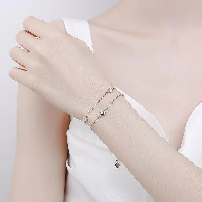 S925 Sterling Silver Star Bracelet