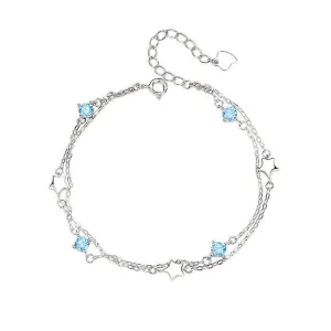 S925 Sterling Silver Star Bracelet