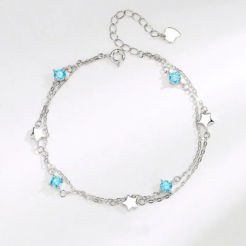 S925 Sterling Silver Star Bracelet