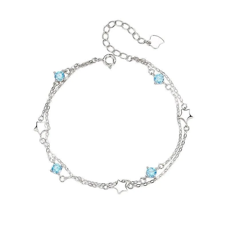 S925 Sterling Silver Star Bracelet