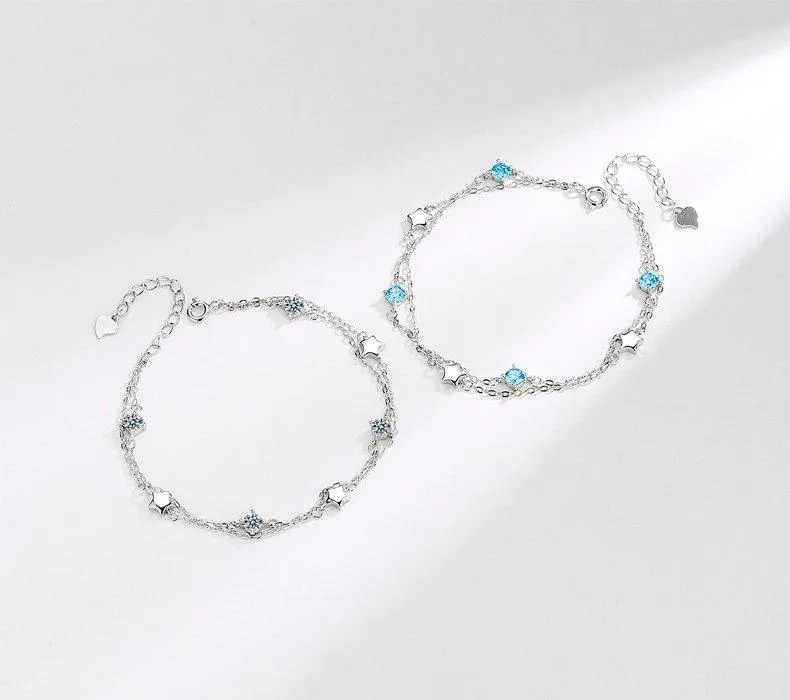 S925 Sterling Silver Star Bracelet