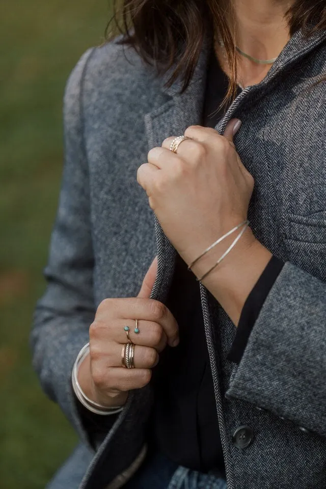 Serena Double Cuff Bracelet, Sterling Cuff Bracelet