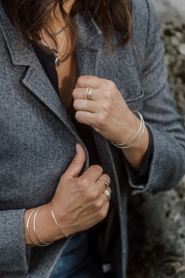 Serena Double Cuff Bracelet, Sterling Cuff Bracelet