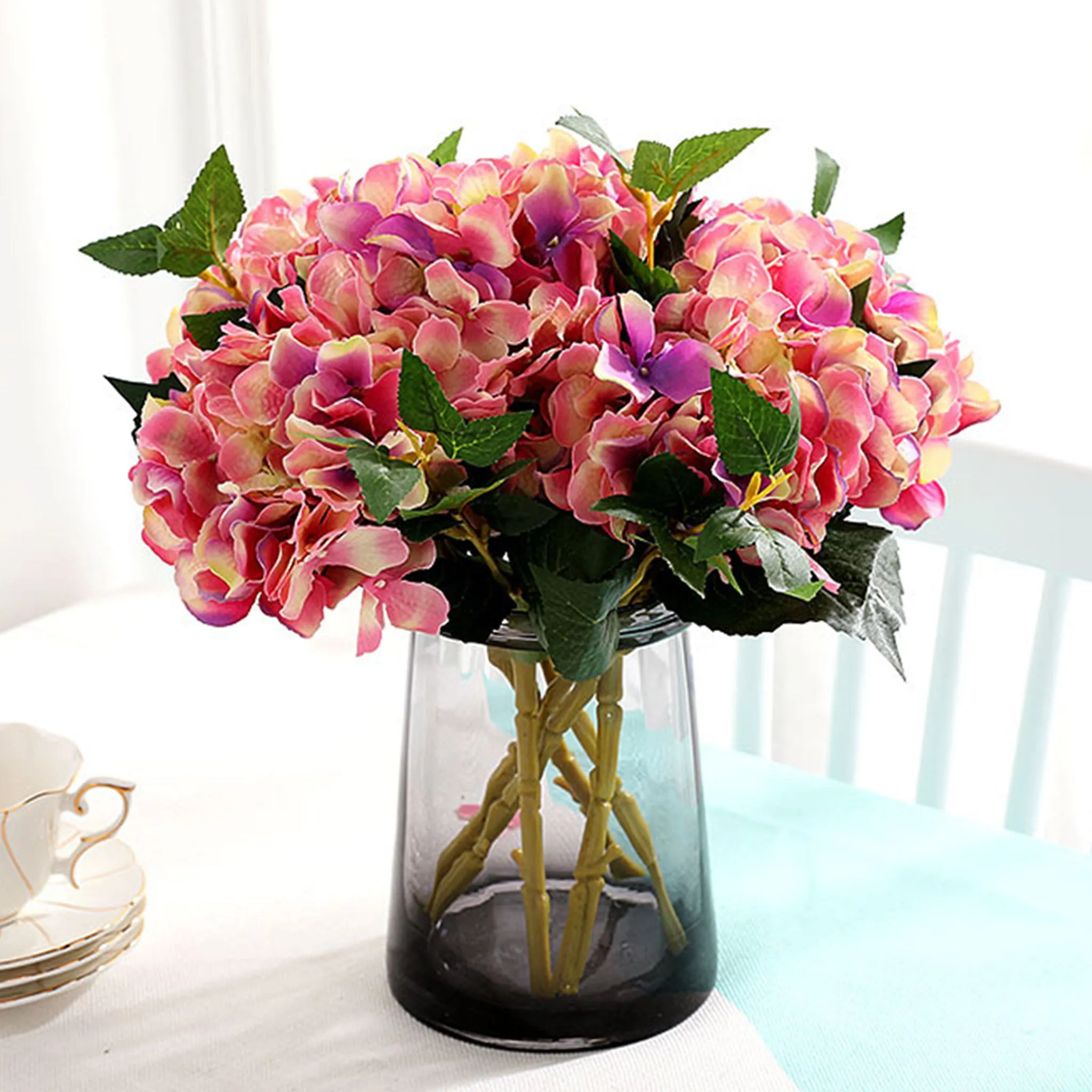 Silk Hydrangea Individual Stem Artificial Flower