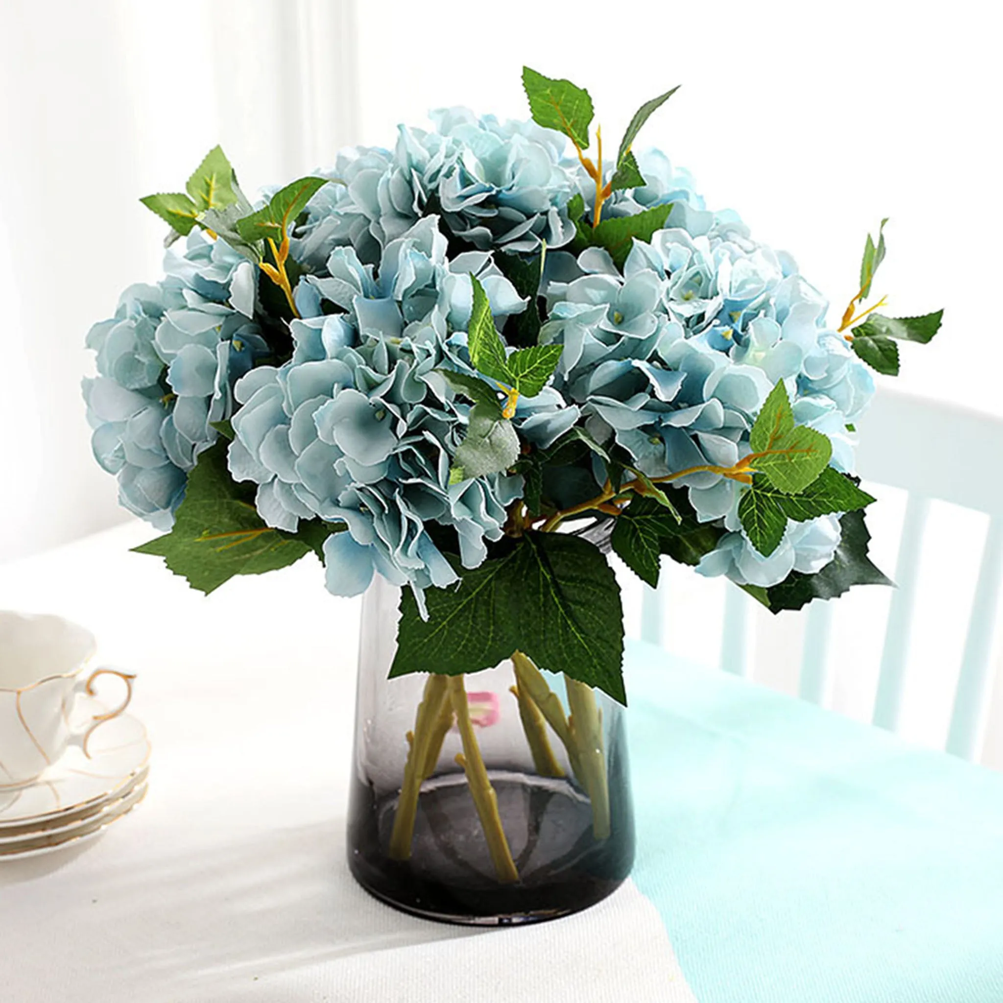 Silk Hydrangea Individual Stem Artificial Flower