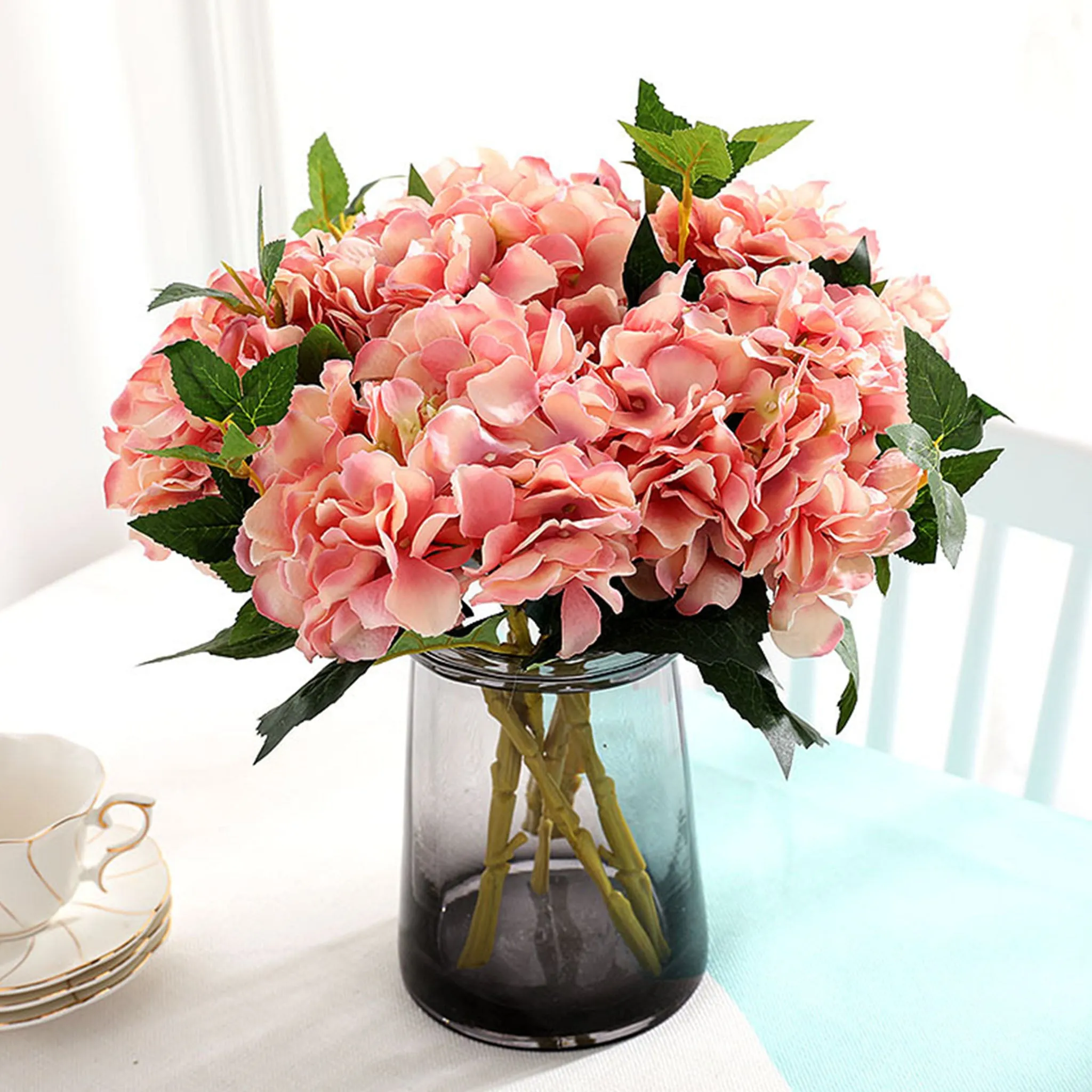 Silk Hydrangea Individual Stem Artificial Flower