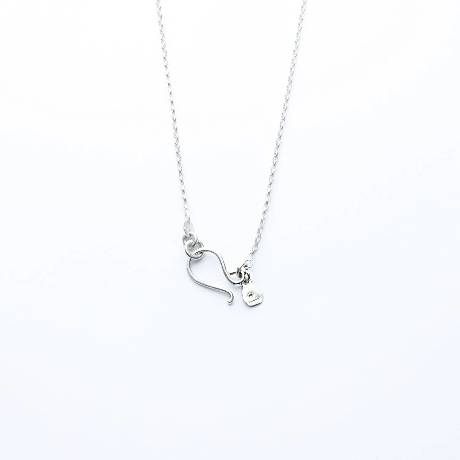 Silver & 18k Gold Aquamarine Diamond Necklace