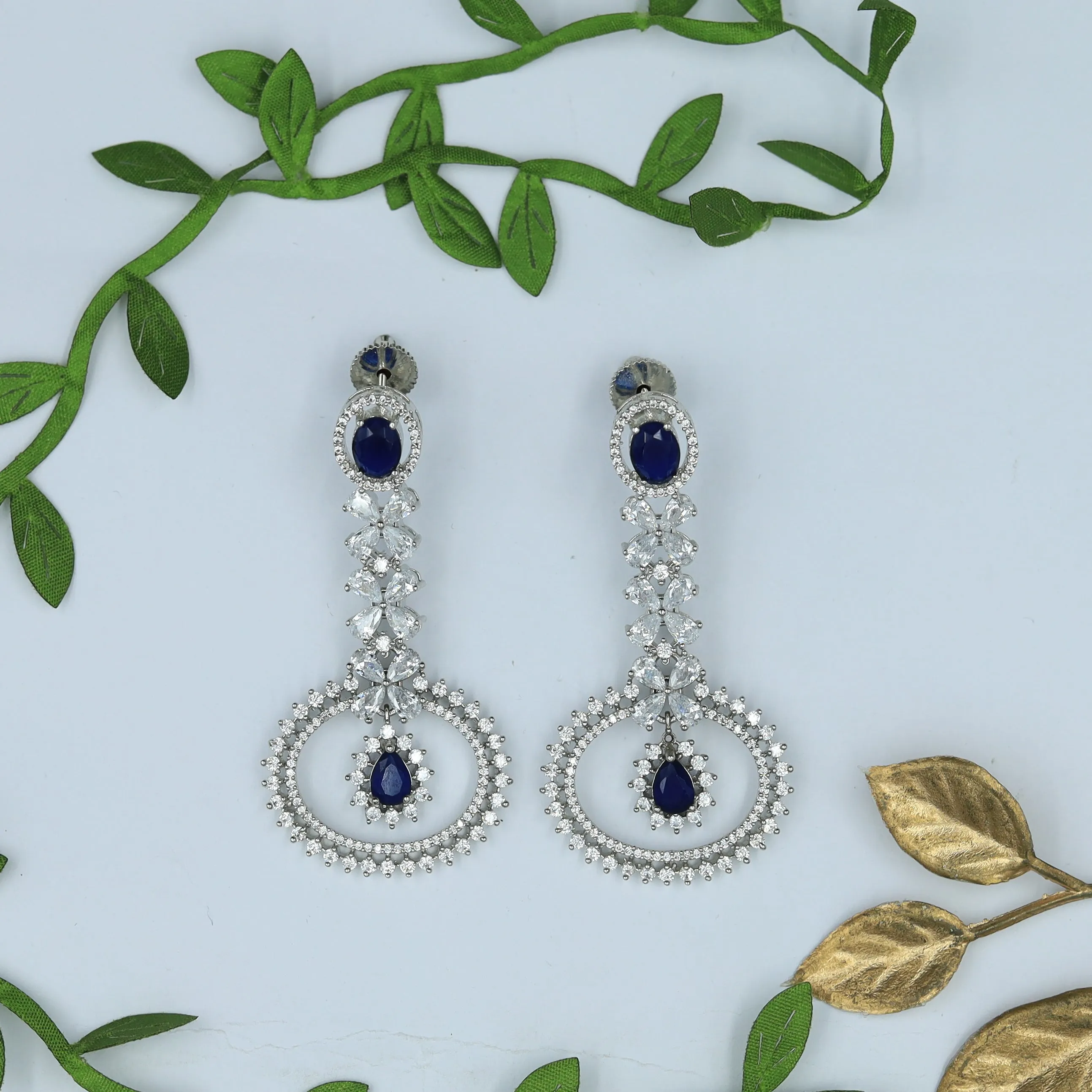 Silver Zircon/AD Earring 5487-69