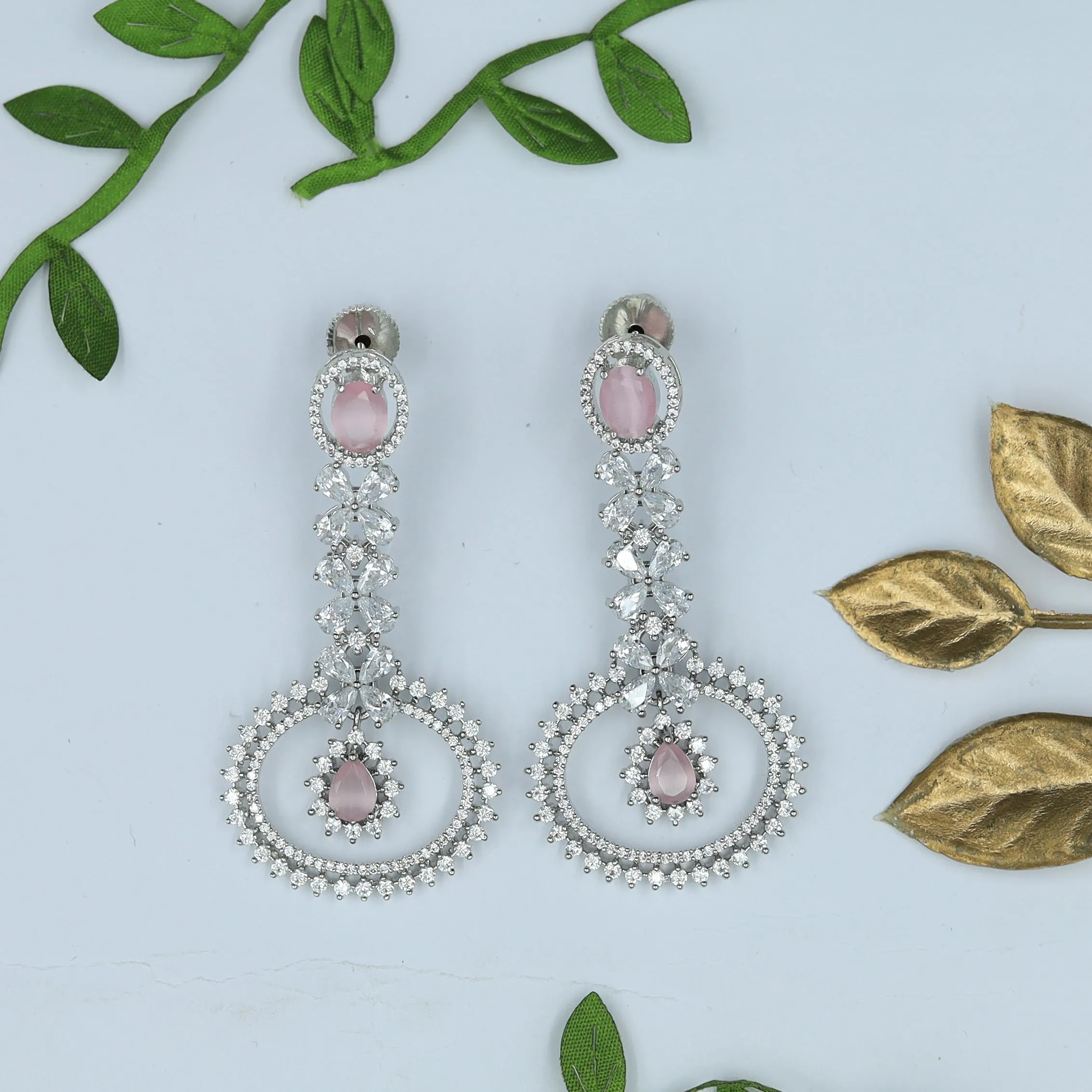 Silver Zircon/AD Earring 5487-69