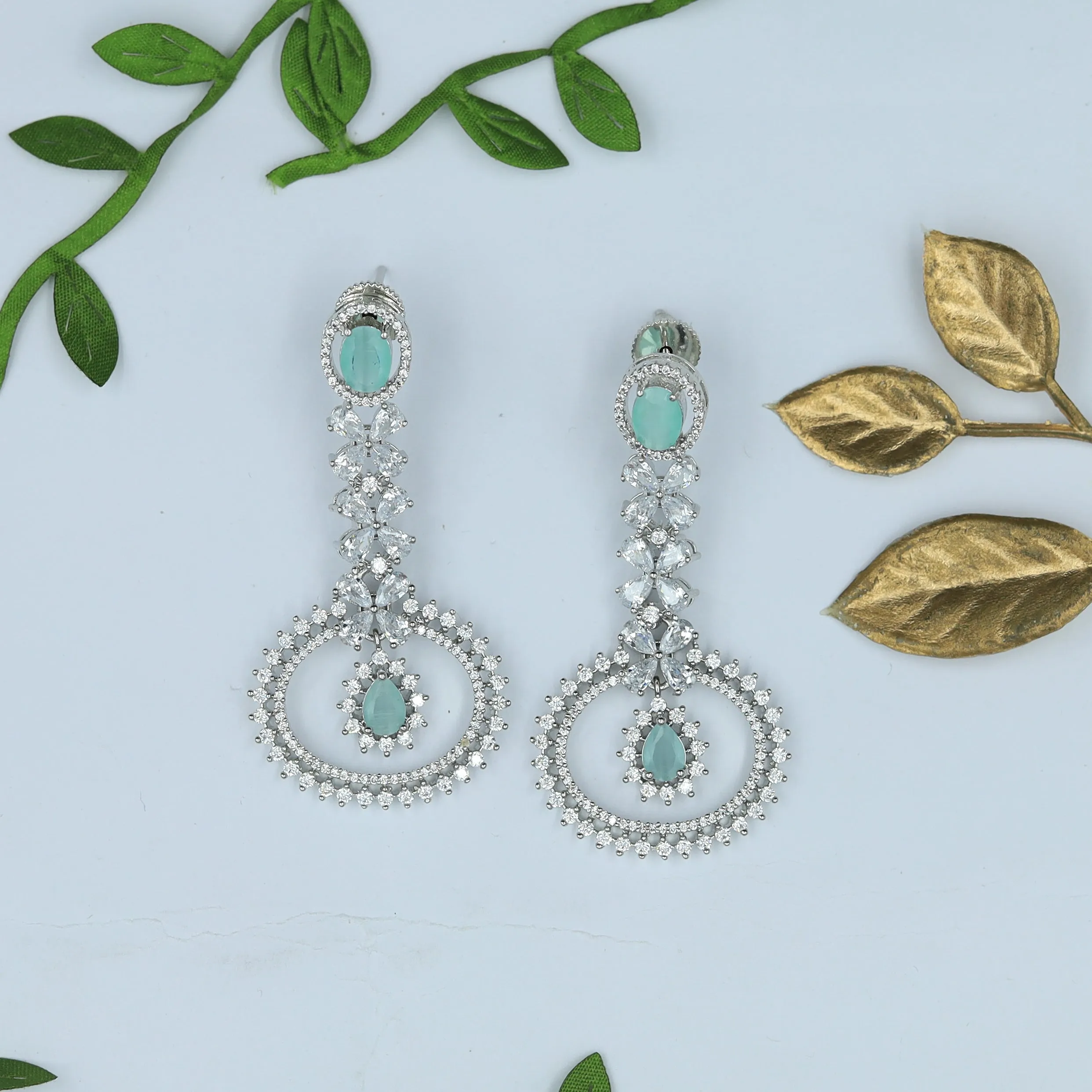 Silver Zircon/AD Earring 5487-69