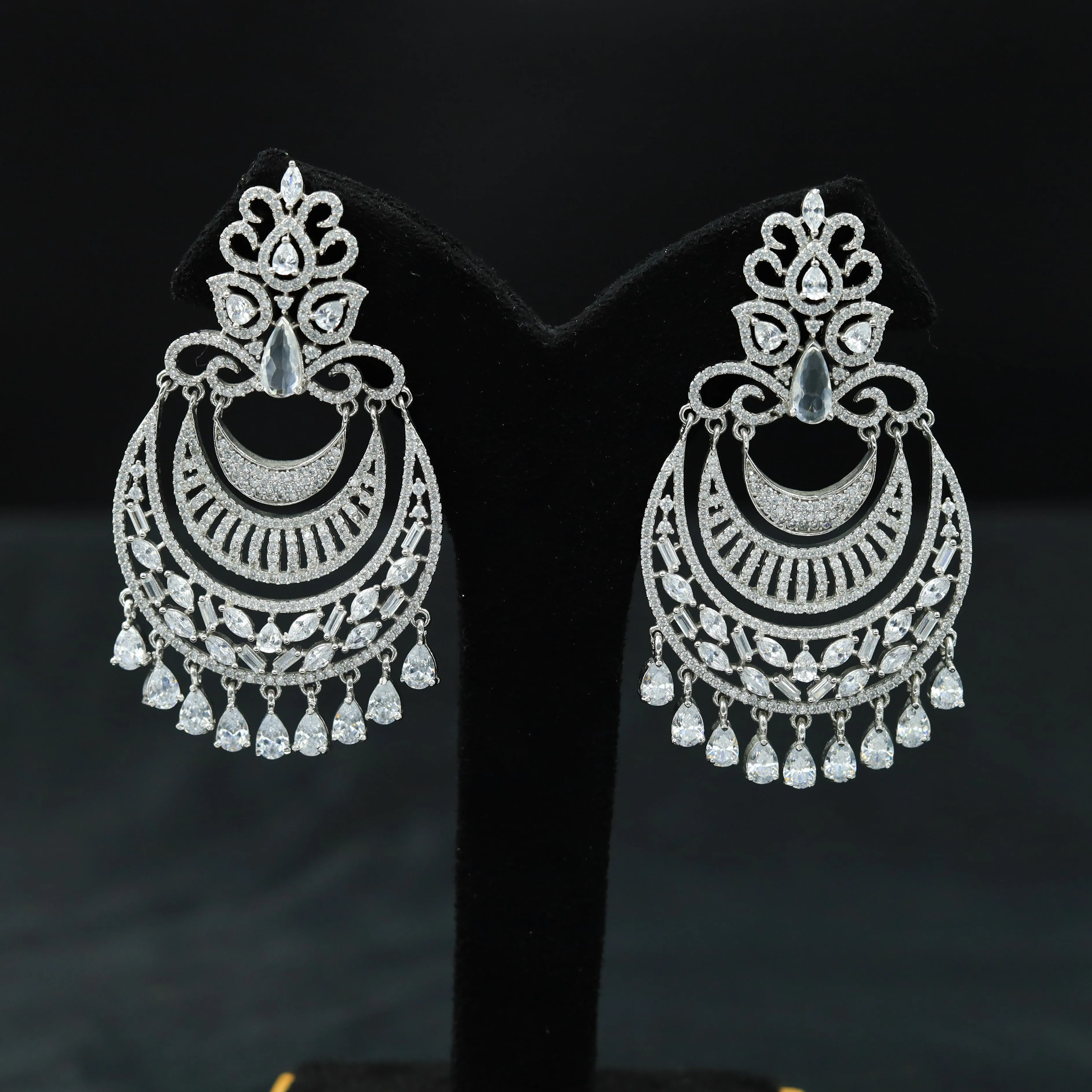 Silver Zircon/AD Earring 6560-1225