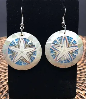 Starfish Circle Earrings