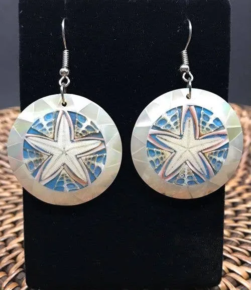 Starfish Circle Earrings