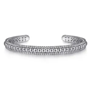 Sterling Silver Cuff Bracelet Size 6.25