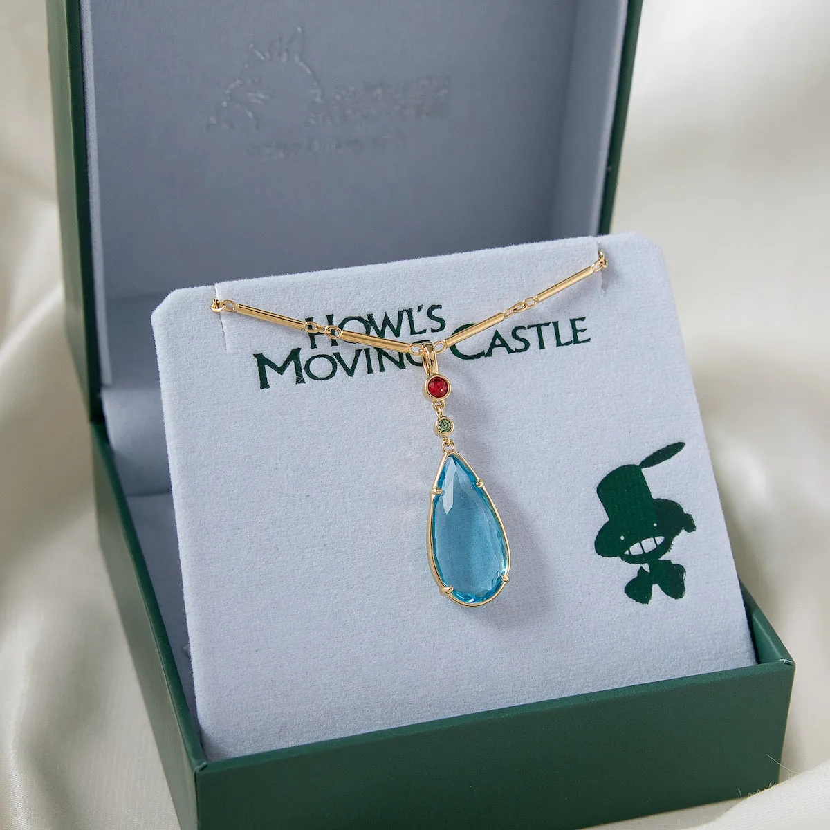 Studio Ghibli X RockLove HOWLS MOVING CASTLE Crystal Necklace