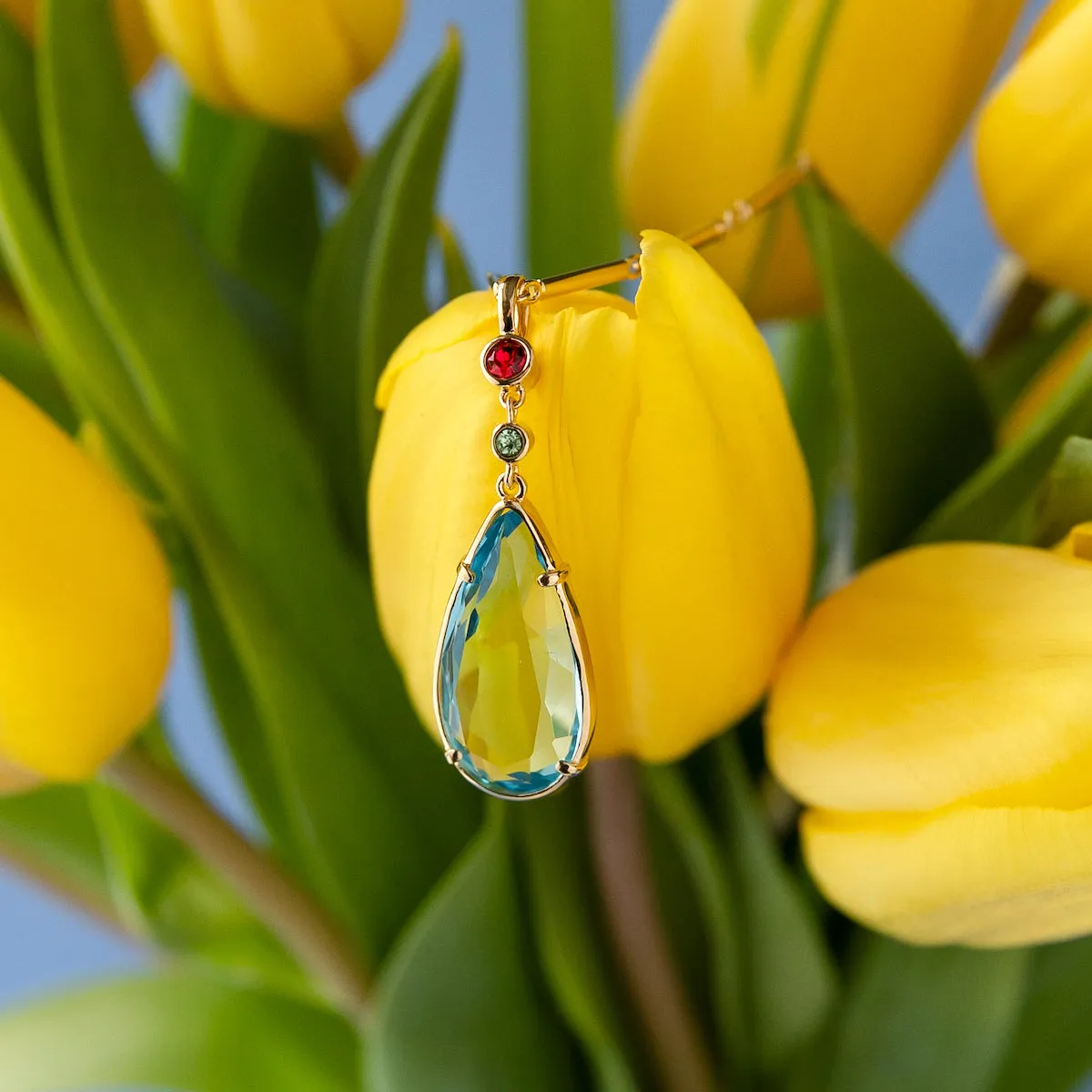 Studio Ghibli X RockLove HOWLS MOVING CASTLE Crystal Necklace