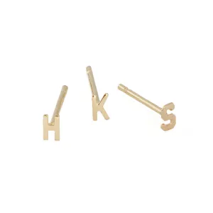 Tiny Initial Stud Earrings