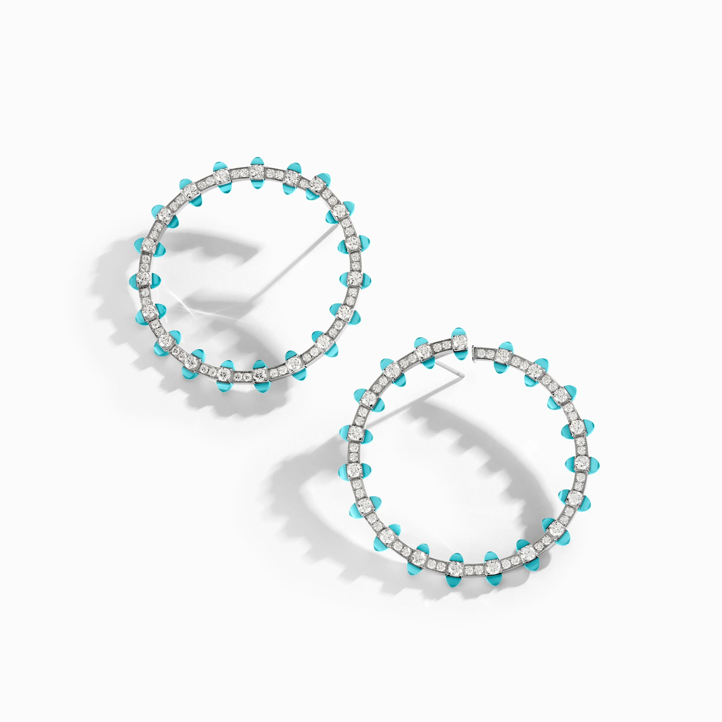 Tip-Top Diamond Halo Earrings