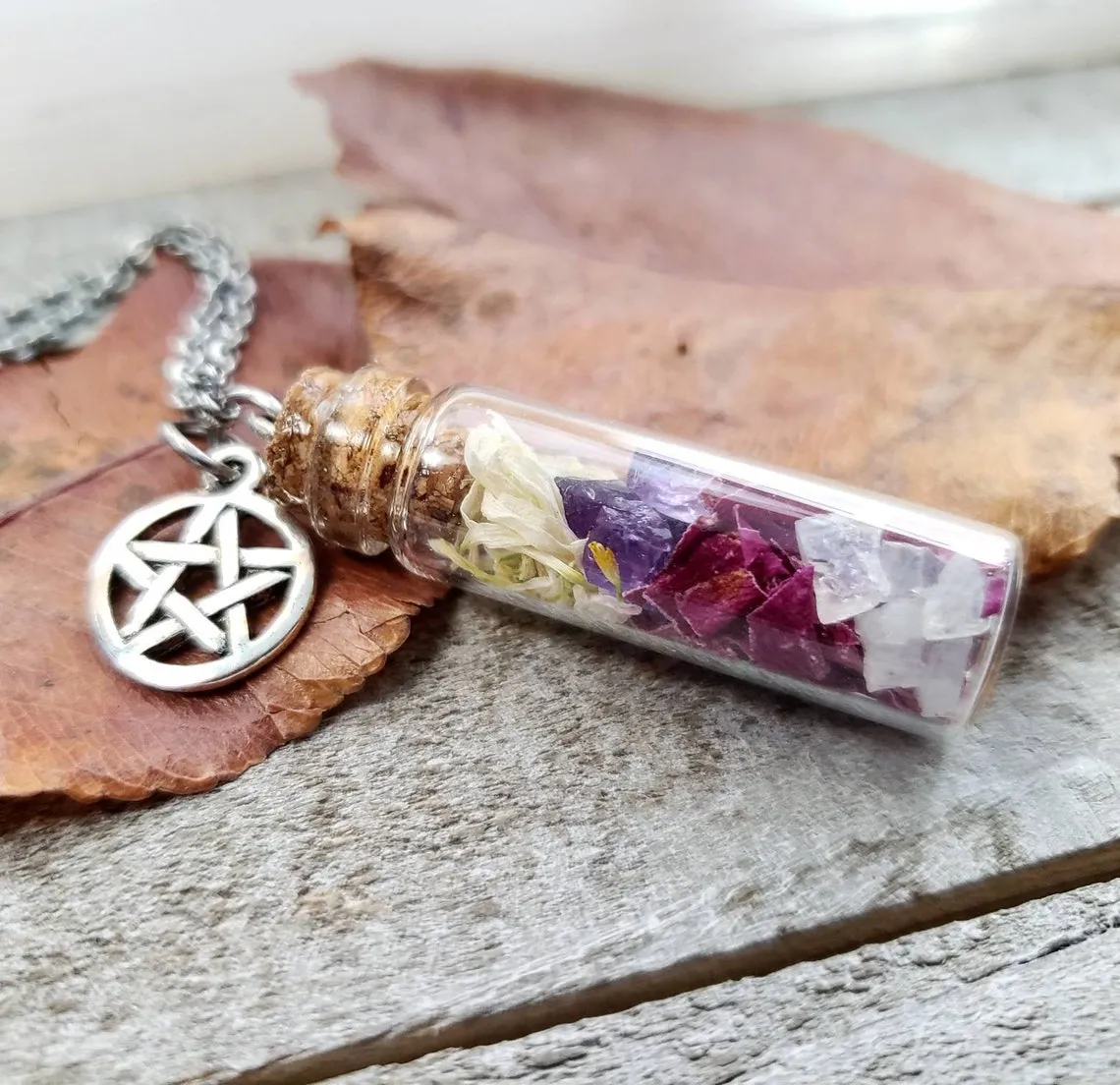 Travel intention vial necklace