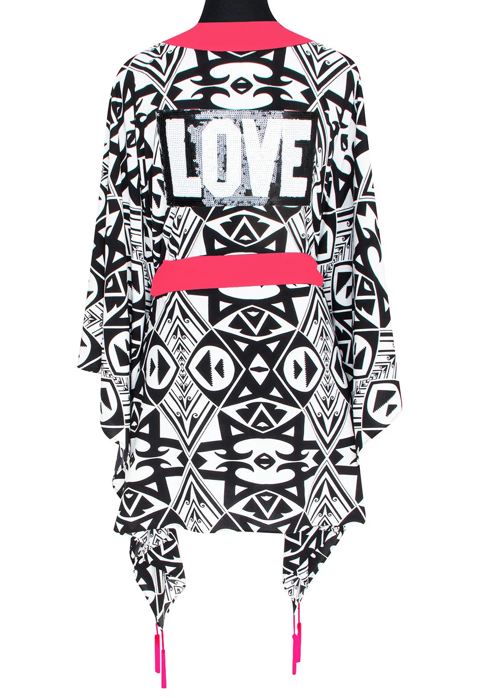 Tulum – Tribal Kimono Love (Neon Coral)