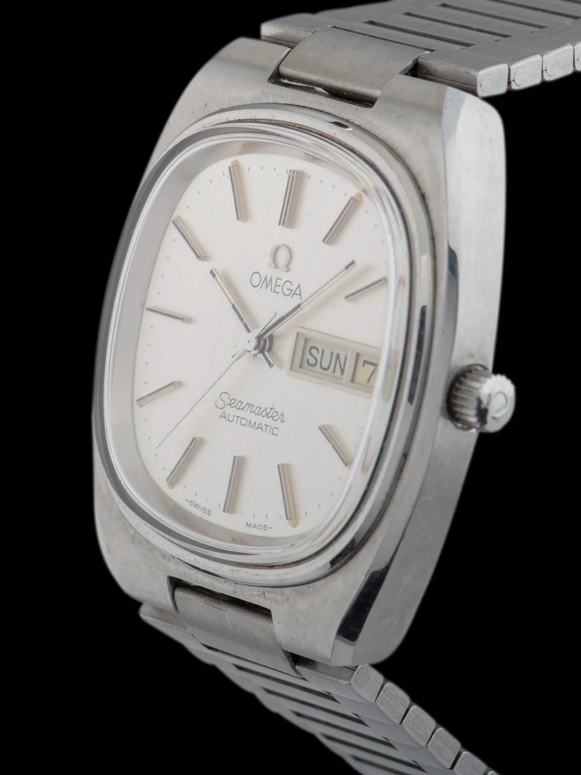 *Unpolished* 1970s Omega Seamaster Automatic (Ref. 166.0213) "TV Case"