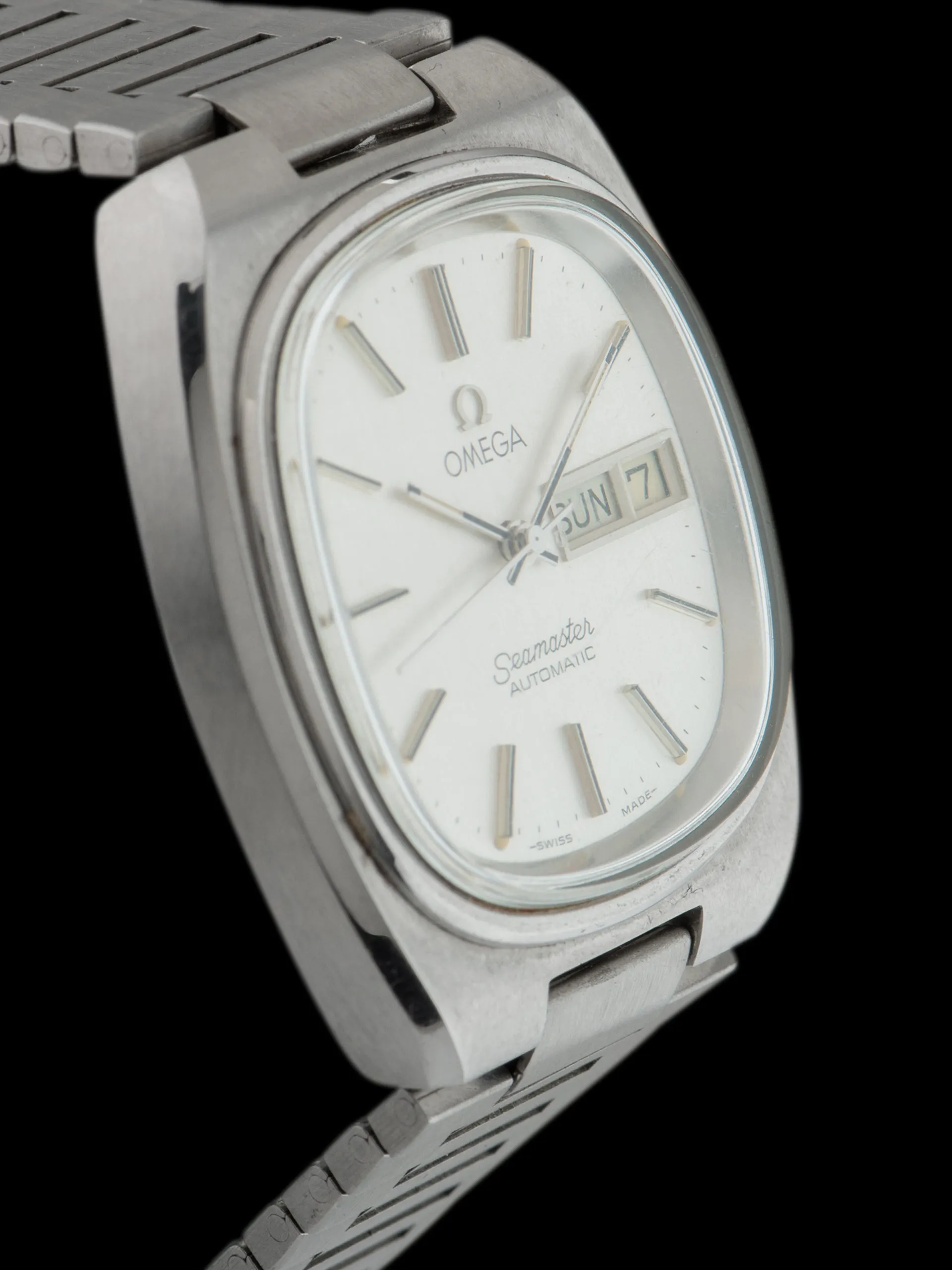 *Unpolished* 1970s Omega Seamaster Automatic (Ref. 166.0213) "TV Case"