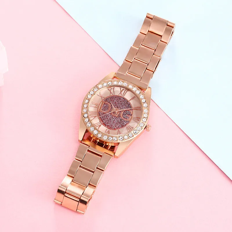 Woman Fashion Style Steel Band Diamond Lover Luxury Brands Women Wristwatch relogio watches