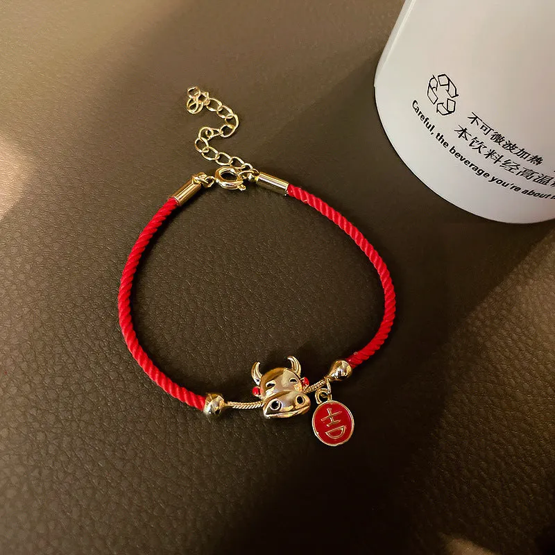 Year Of The Ox Transshipment Red String Bracelet