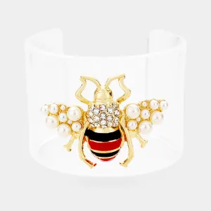 ZAMBI - Clear Insect Cuff