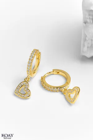 Zircon Frameless Heart Hoop (02-GP)